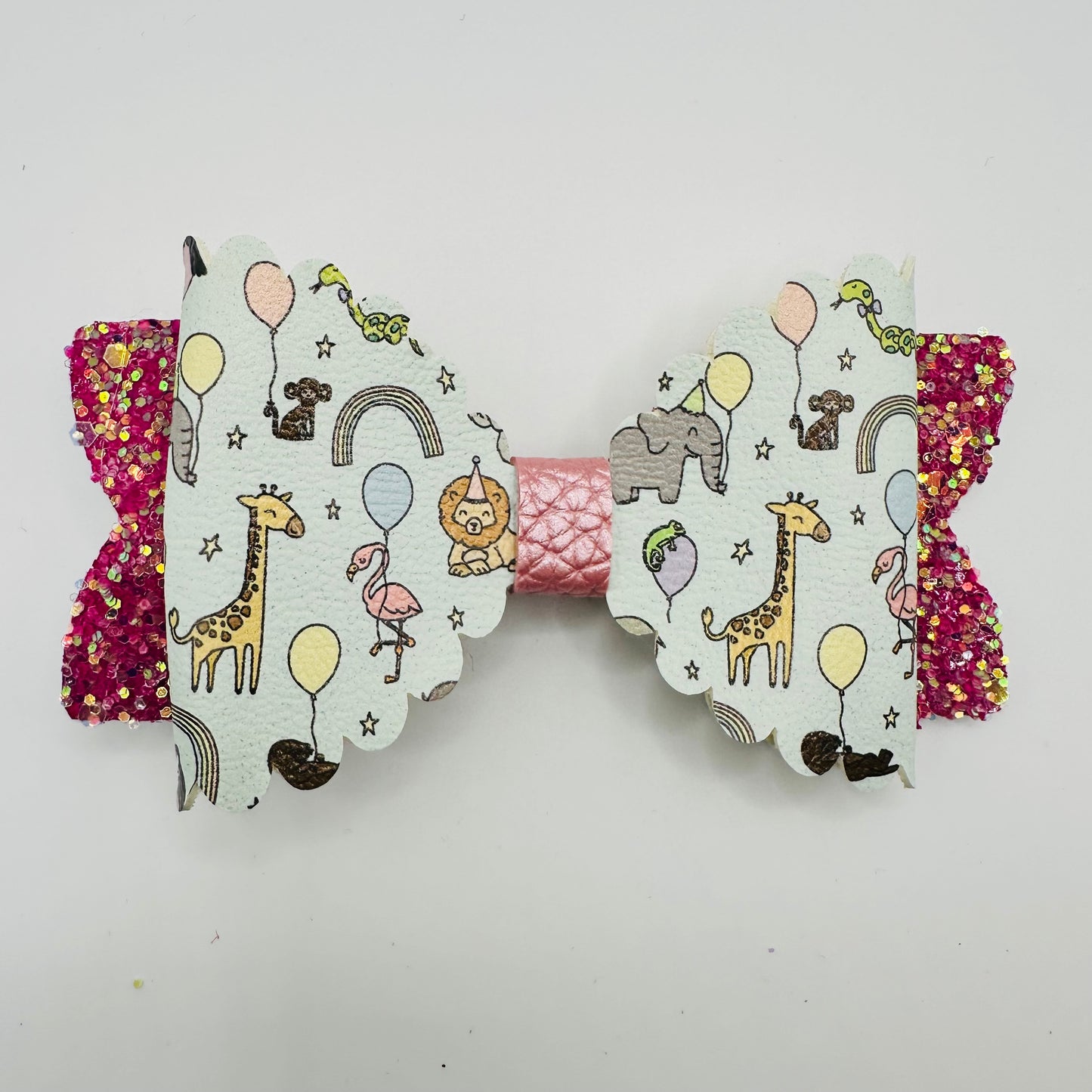 Party Animal Leatherette Bow