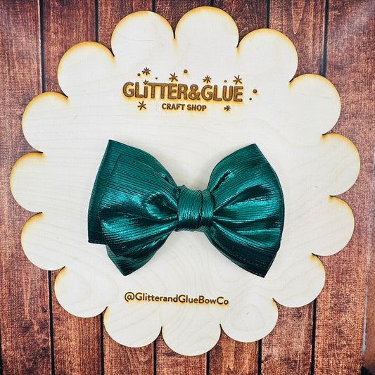 Green Shiny Bow