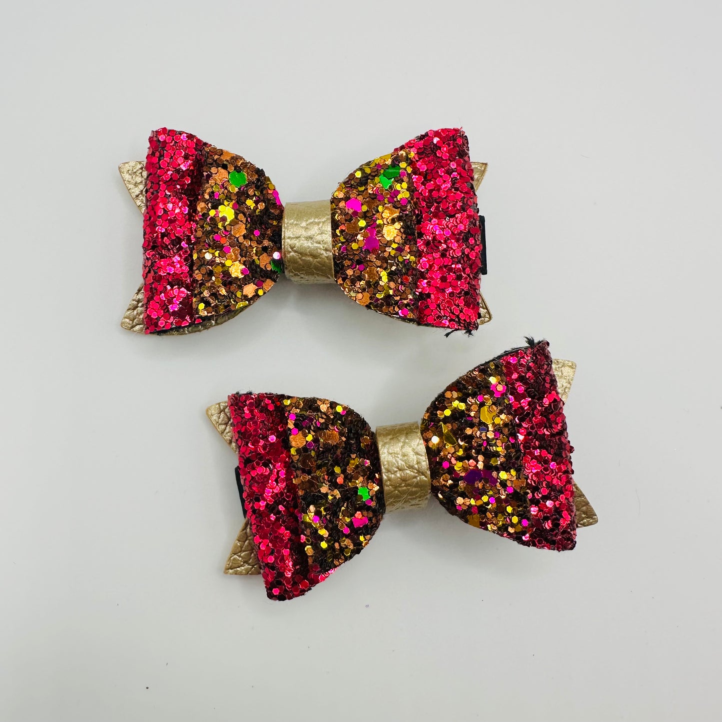 Mardi Gras Leatherette Bow