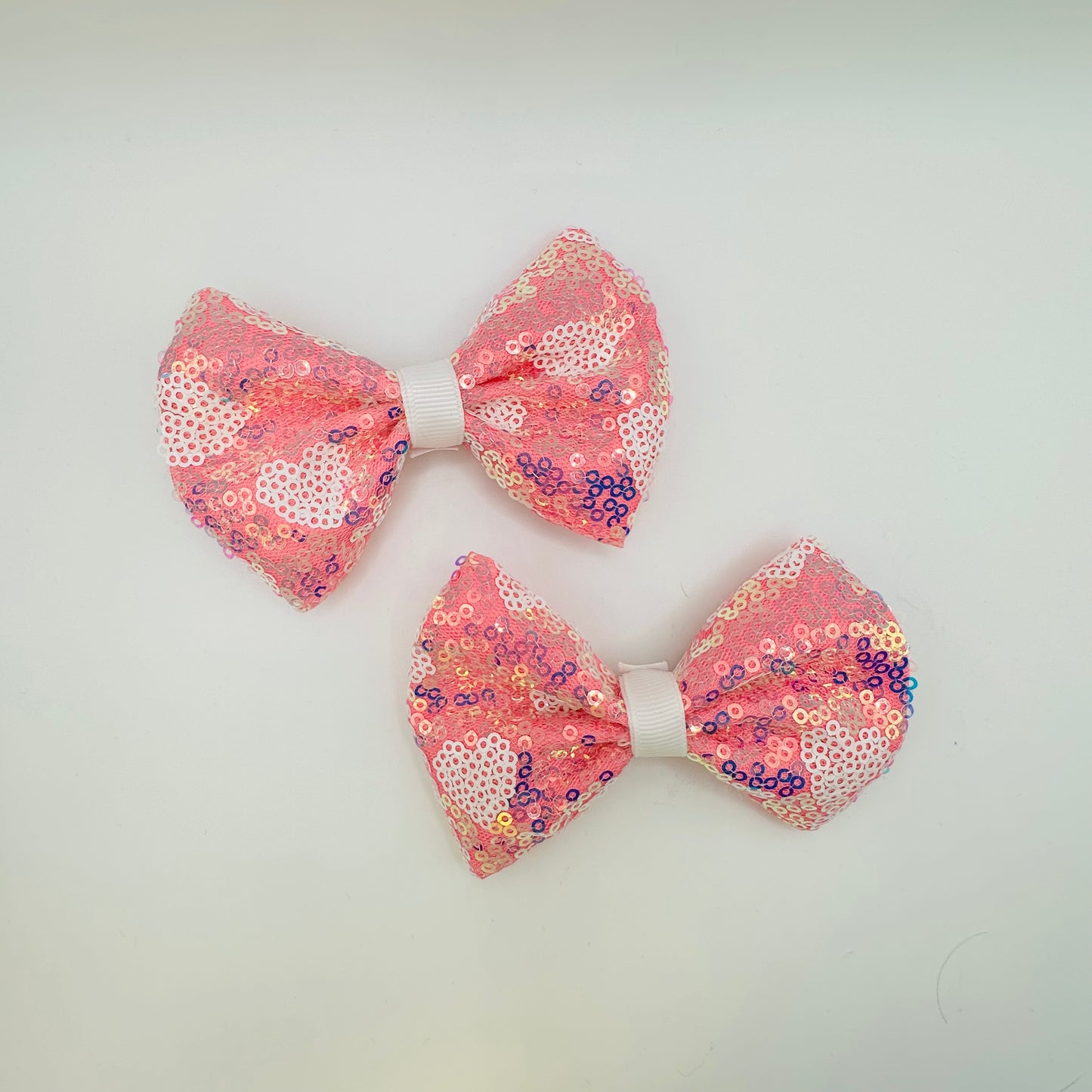 Pink Sequin Heart Doubles